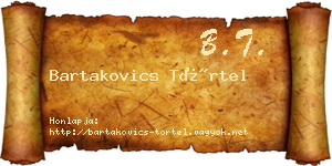 Bartakovics Törtel névjegykártya